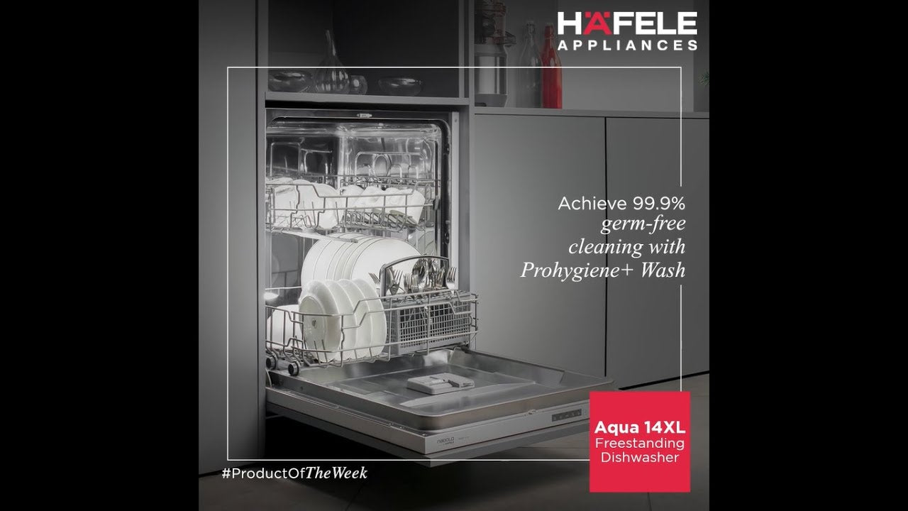 Hafele AQUA CHROME 13 FS Dishwasher - 60 cm Size, 13 Capacity
