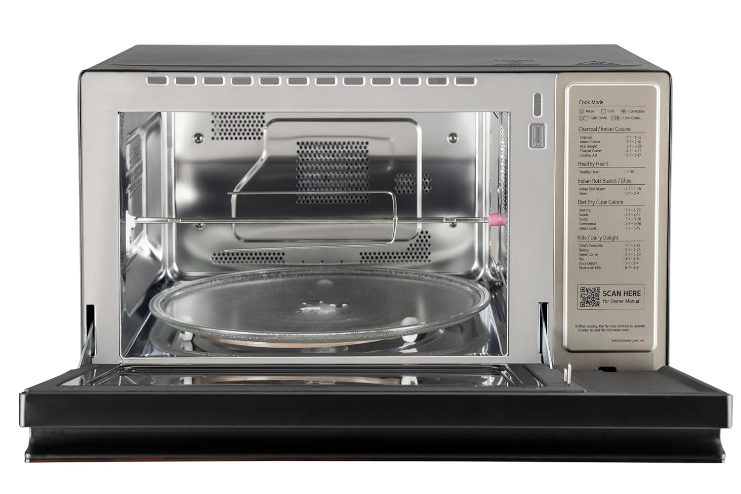 LG 32 L Scan to Cook Wi-Fi Enabled Charcoal Convection Healthy Microwave Oven MJEN326ULW