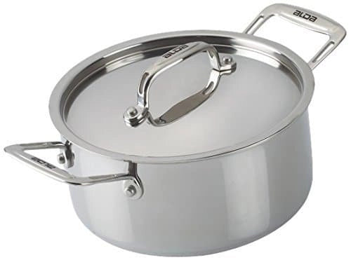 Alda Stainless Steel Cook & Serve Casserole, 5 L, Metallic