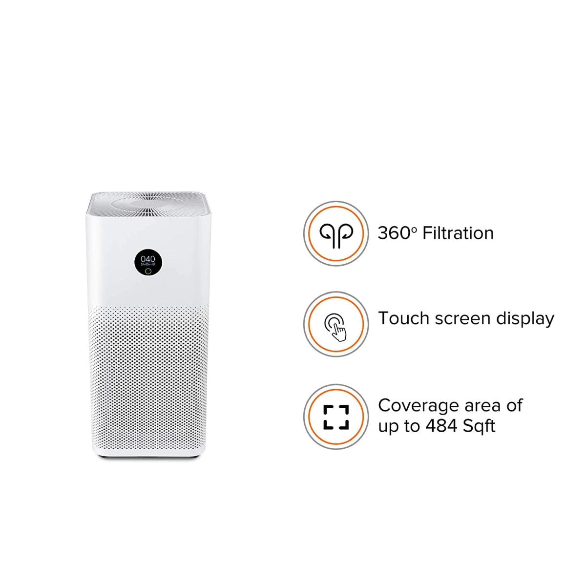 Mi Air Purifier 3 with True HEPA Filter and Smart App Connectivity (AC-M6-SC)
