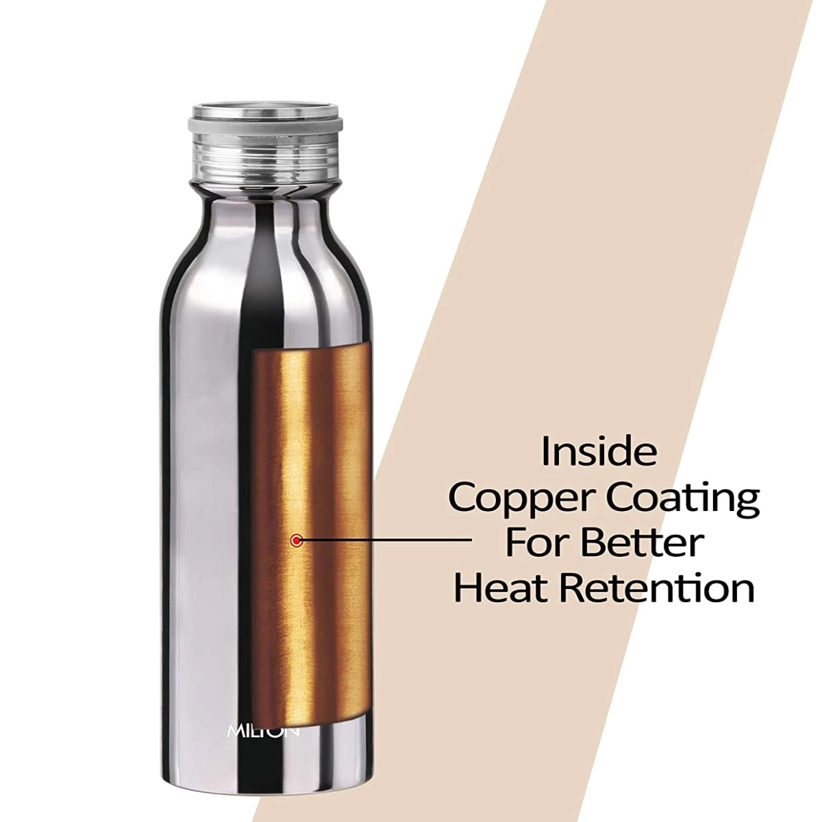 Milton Glitz Stainless Steel Water Bottle - 600ML