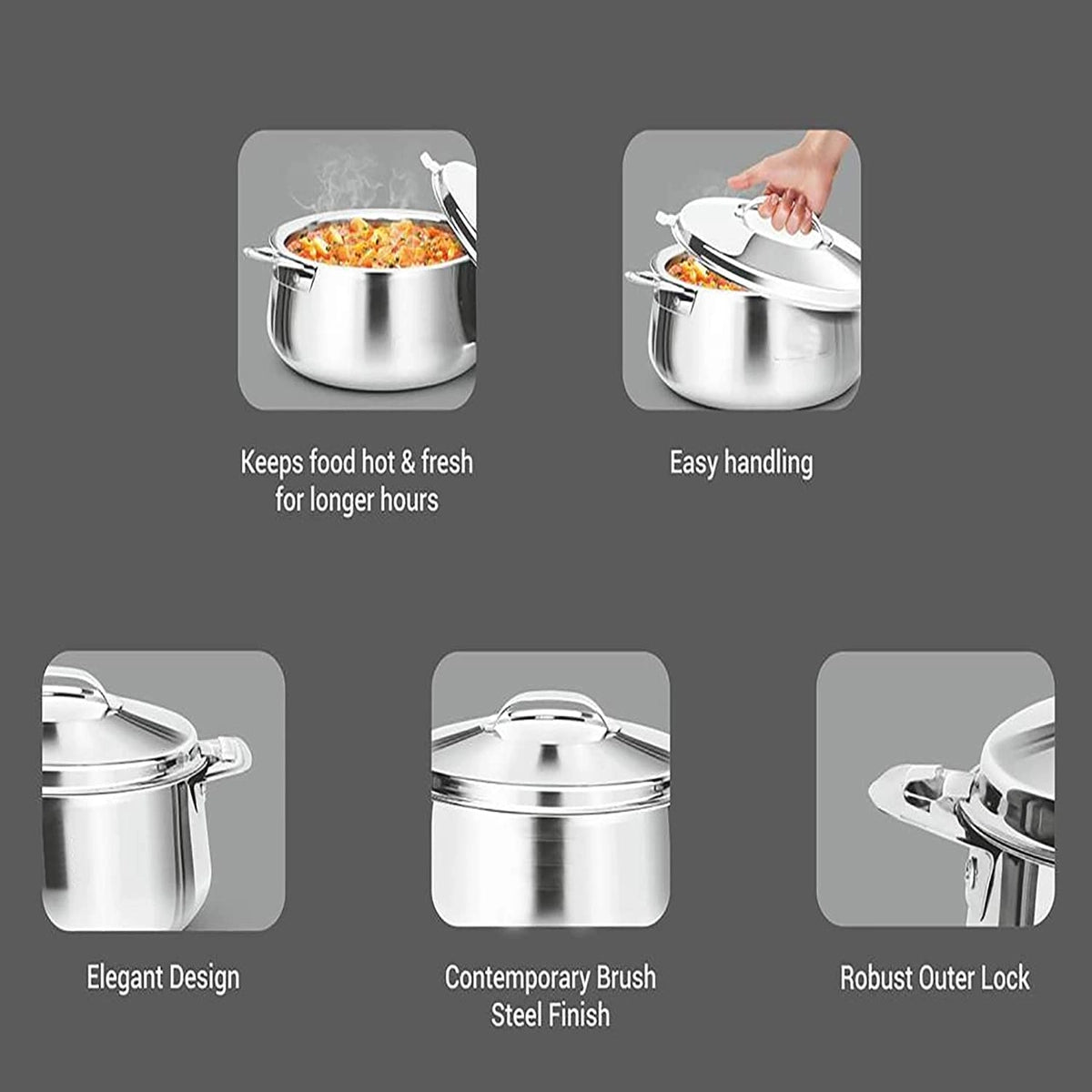 Milton Luxuria Casserole silver