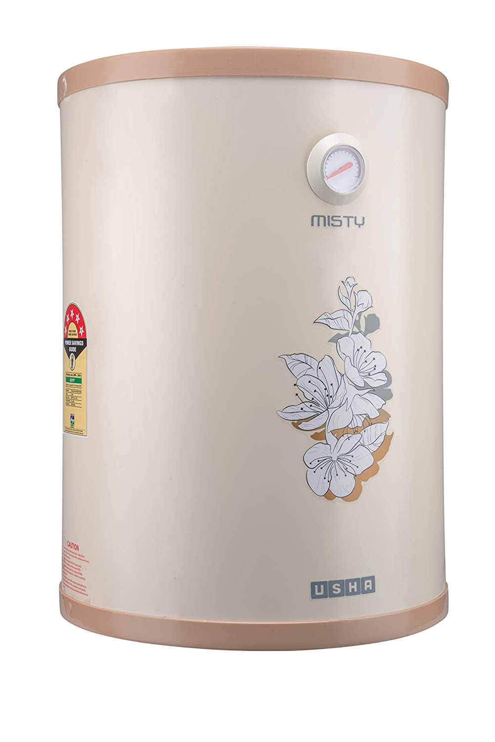 Usha Misty 15 Ltr 2000-Watt 5 Star Water Heater ivory Cherry Blossom