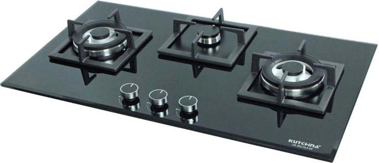 Kutchina HB 3BG DLX MF Glass Automatic Gas Stove (3 Burners)