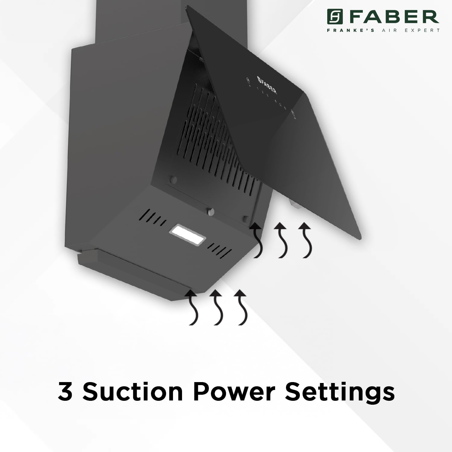 Faber 90cm 1200 m³/hr Vertical Wall Mounted Chimney|Filterless|2Way Suction|Auto Clean|8Yrs Motor & 2 Yrs Comprehensive Warranty by Faber|Touch & Gesture Control|Hood Mojito IN HC SC FL BK 90, Black