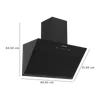 Faber Aether BLDC HC SC FL BK 90cm 1600m3/hr Ducted Auto Clean Wall Mount Chimney