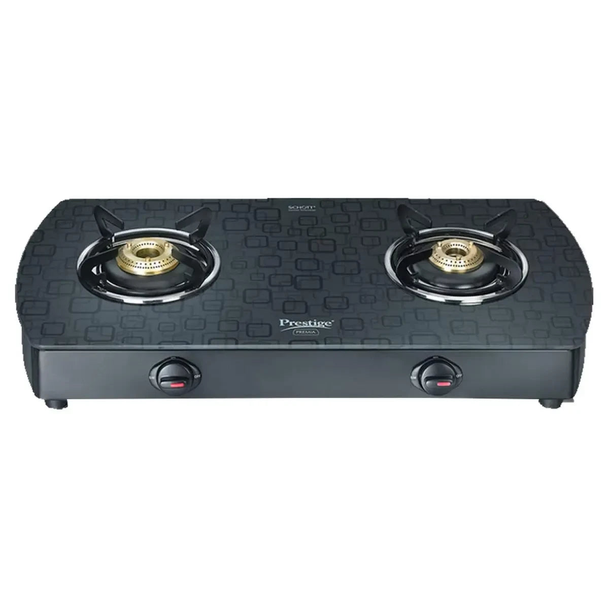 Prestige Premia GTS 2 (D) Glass Top Stove 2B Black 40073