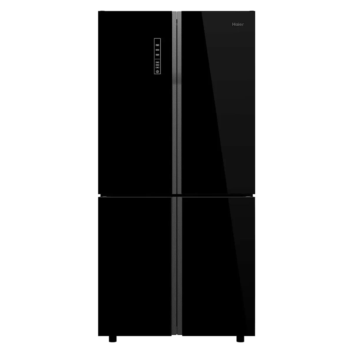 Haier 712 L Inverter Frost-Free Side-by-Side Refrigerator with Twin Inverter Technology (HRB-738BG, Black Glass)