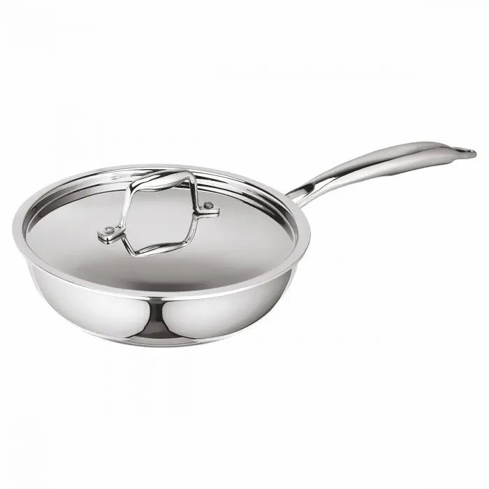 Signora Ware Artista Tri-Ply Frypan With Steel Lid (Induction And Gas Compatible) 24cm 2600ml