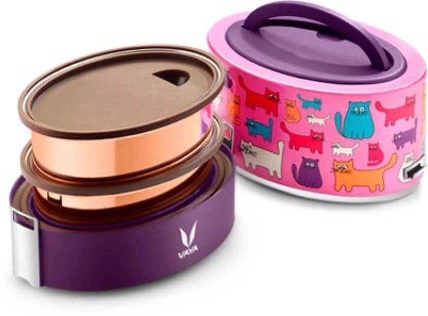 Vaya Tyffyn 600ml Cats - w/o BagMat 2 Containers Lunch Box (600 ml)