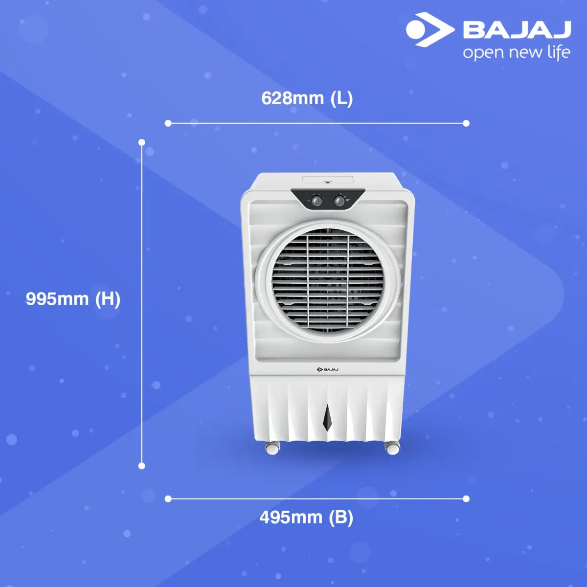 Bajaj DMH80 WAVE DESSERT AIR COOLER, 80 L, WITH ANTI-BACTERIAL TECHNOLOGY