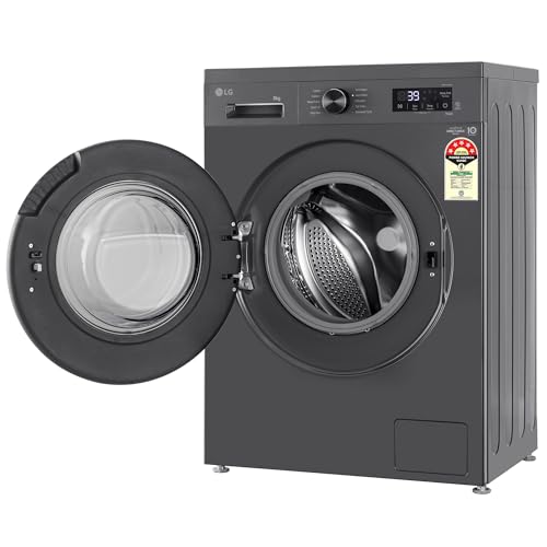 LG 8 Kg 5 Star Wi-Fi, Direct Drive Technology, Steam Wash, 6 Motion DD, Fully-Automatic Front Load Washing Machine (FHB1208Z4M, Allergy Care, In-Built Heater, Touch Panel, 2024 model, Middle