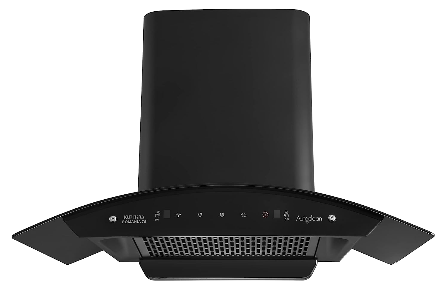 Kutchina kitchen chimney ROMANIA 75 cm 1200 suction capacity Black