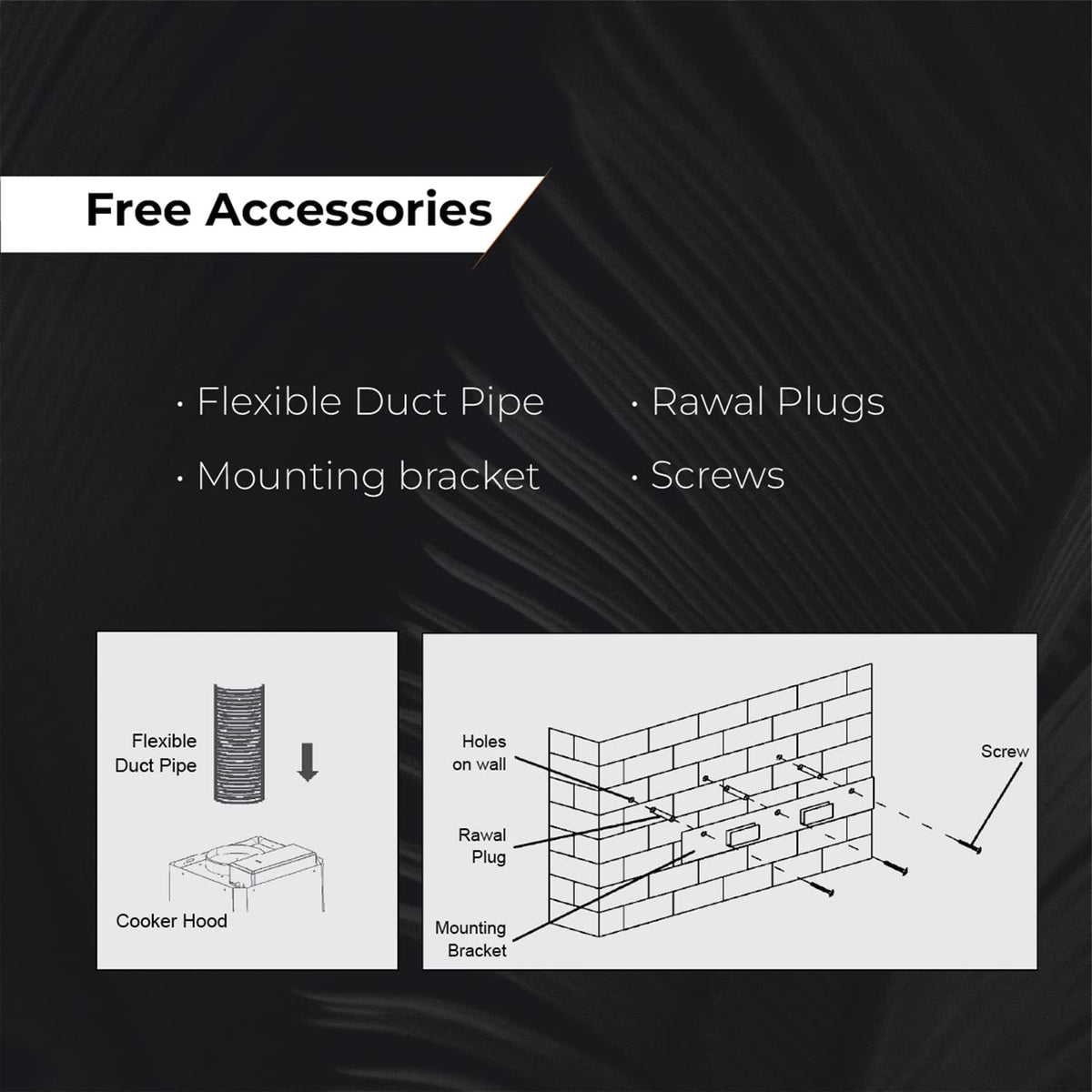 Hindware Clara Neo C100351 60 cm black wall mount chimney, additional product image