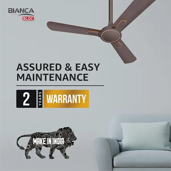 Havells Bianca 1200mm Energy Saving with Remote Control 5 Star Decorative BLDC Ceiling Fan Espresso Brown