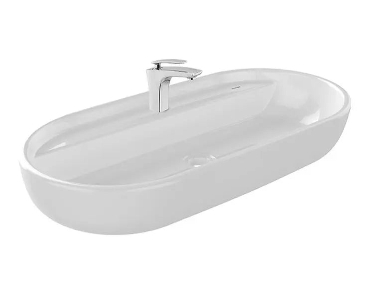 Cera A2020101 Senator Sean Thin Rim Table Top Wash Basin - 815x405x135 mm