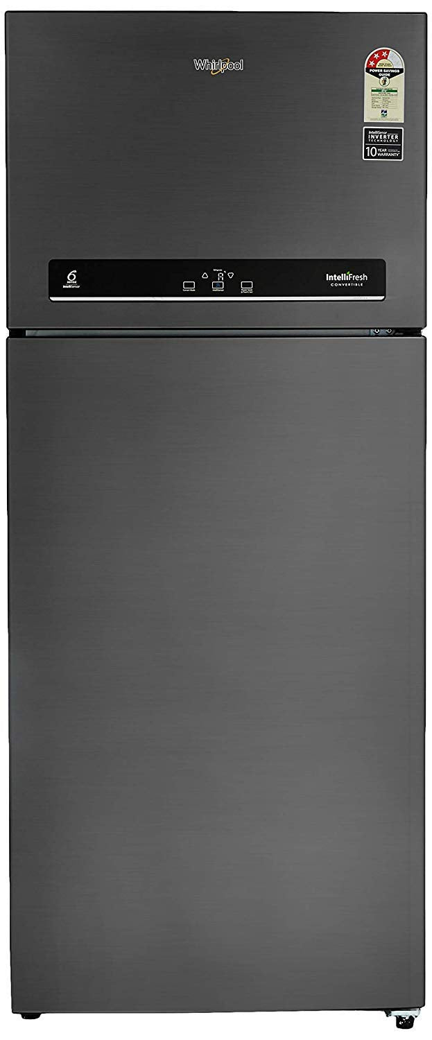 Whirlpool 440 L 3 Star Inverter Frost-Free Double Door Refrigerator with Adaptive intelligence technology(INTELLIFRESH INV CNV 455 3S, Steel Onyx,...