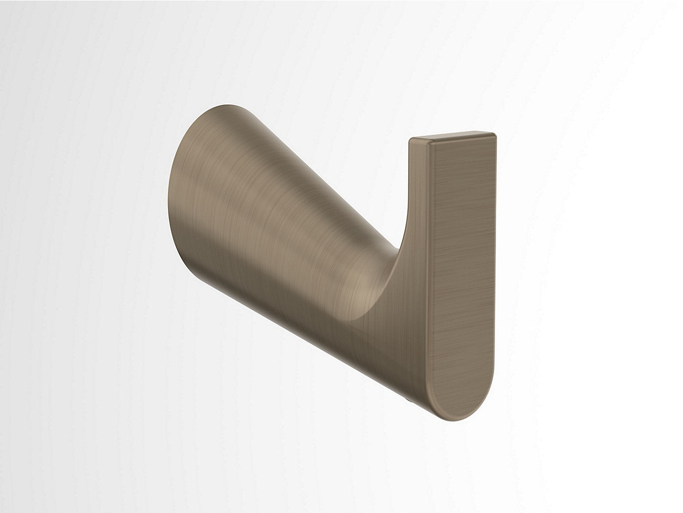 kohler K-25349IN-BV Single robe hook in brushed bronze