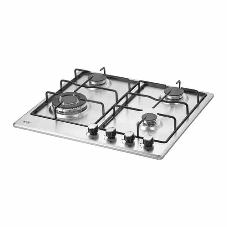 Kaff 4 Burner Stainless steel finish Built In Hob (NE4B 60 SS) auto electric ignition