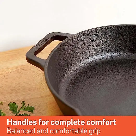 Meyer Cast Iron Skillet (Gas and Induction Compatible) 48095 24cm Black
