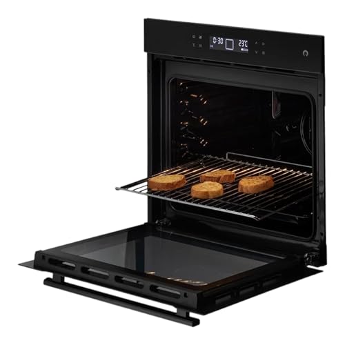 KAFF OV 81 TCBLAFRN | 81 Litre Built-in Oven with Air Fryer Function | Multi-Functional Oven with Light, Rotisserie, Fan & Grill | Child Lock, Memory Function and Full Touch Controls (Black)