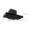 Faber Sigma BLDC HC SC FL BK IN 90cm 1600m3/hr Ducted Auto Clean Wall Mount Chimney with LPG Sensor