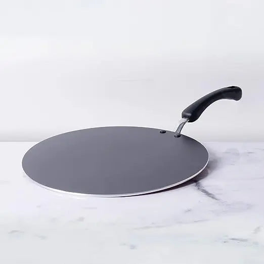 Meyer Aluminium Non Stick Edge-Less Flat Tawa 01842 30cm Orange