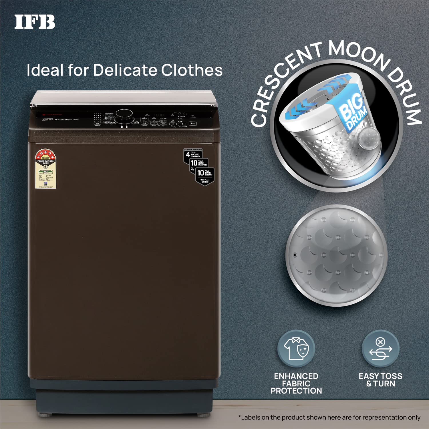 IFB 8.0 Kg Washing Machine TL-SBRS 8.0 KG Aqua Brown