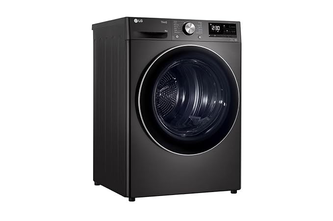 LG 9Kg Dryer DHV09SAB, Dual Inverter Heat Pump, Black Steel