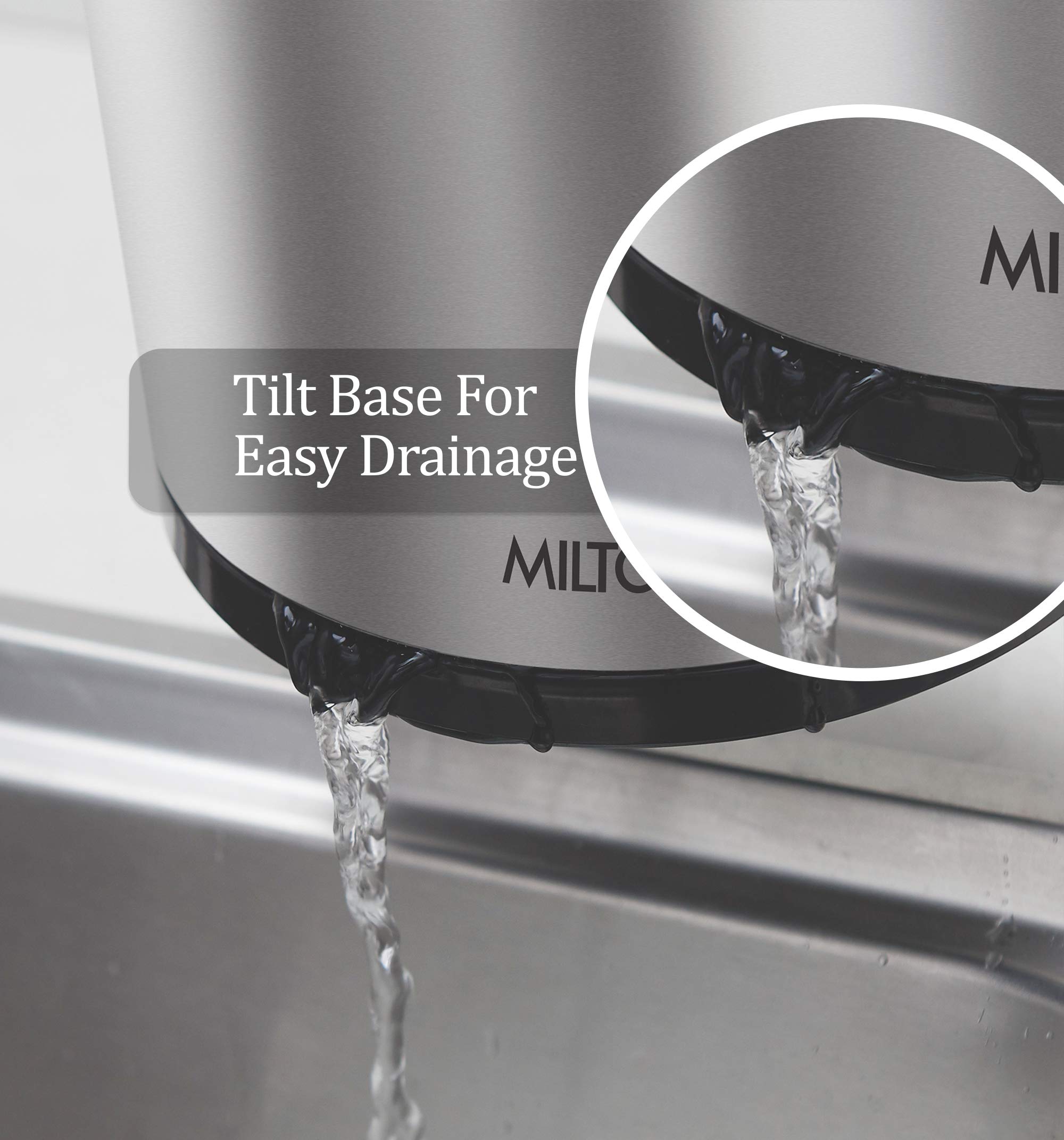 Milton Stainless Steel Rotating Cutlery Stand, Silver