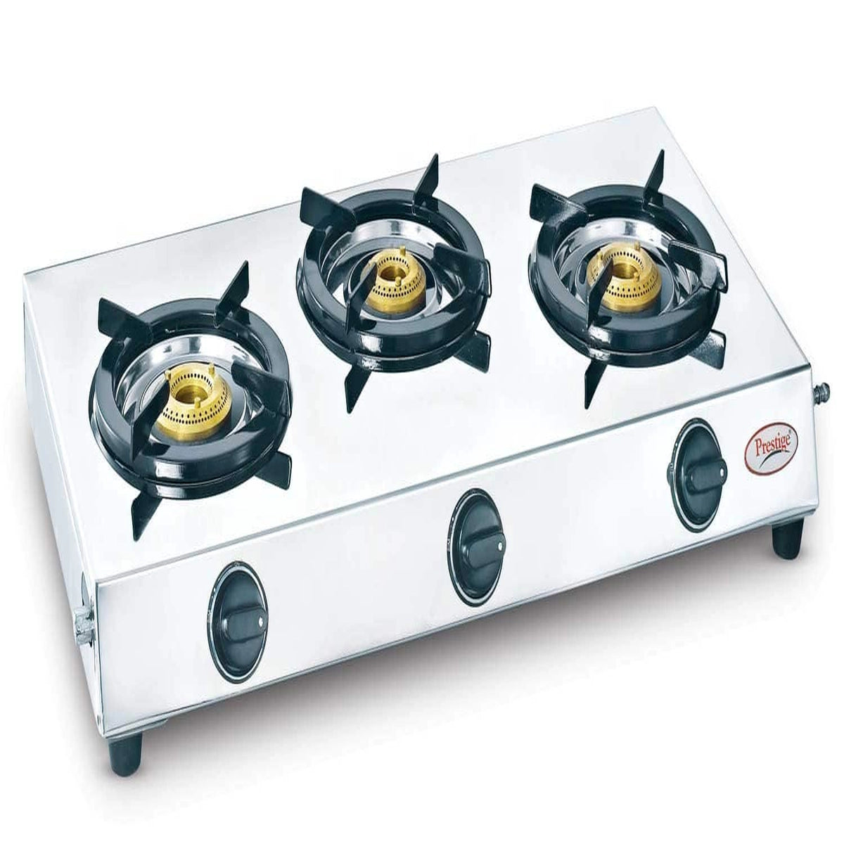 Prestige Perfect Stainless Steel Manual Gas Stove (3 Burners) 40150