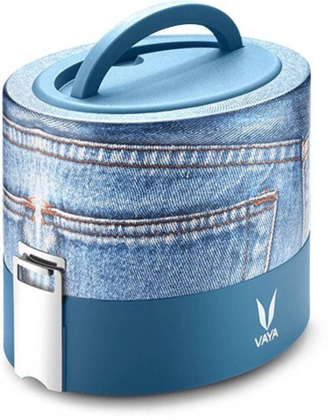 Vaya Denim 600ml w/o BagMat 2 Containers Lunch Box (600 ml)