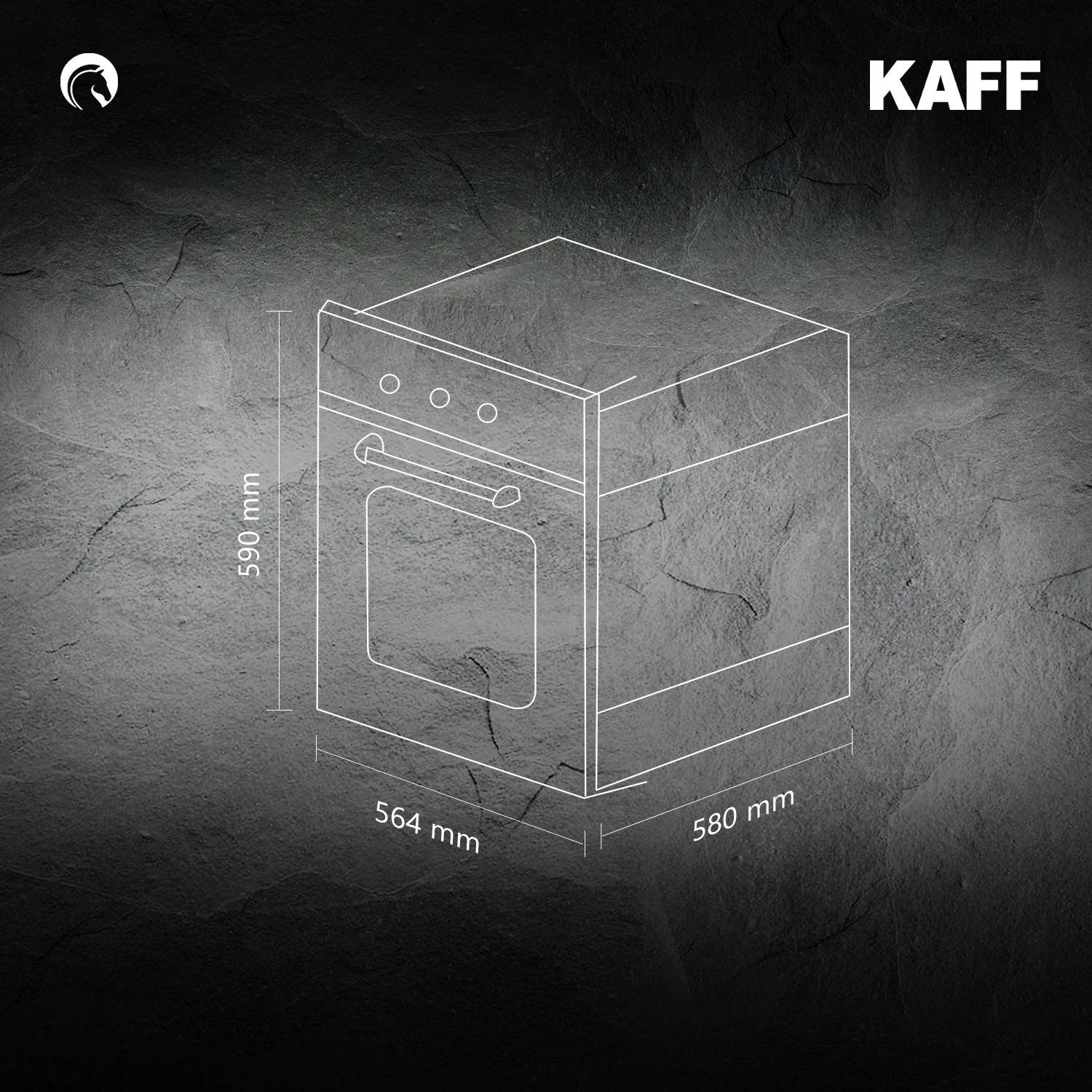 Kaff OV81 GIKF Electric Oven | Rotary Electronic Controls.