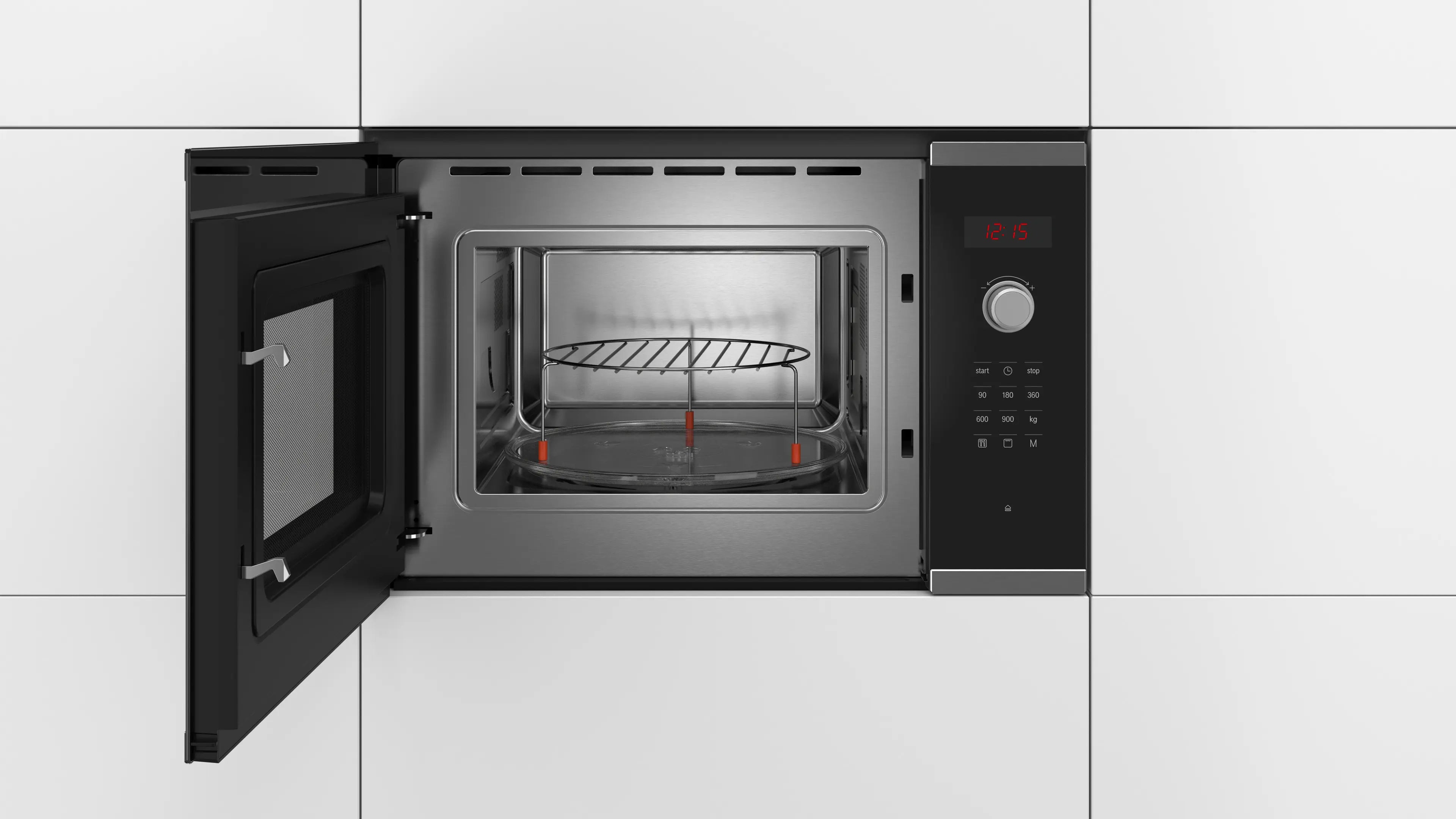 Bosch LED Display Control Built in Microwaves, 25 L (Black) BEL553MS0I