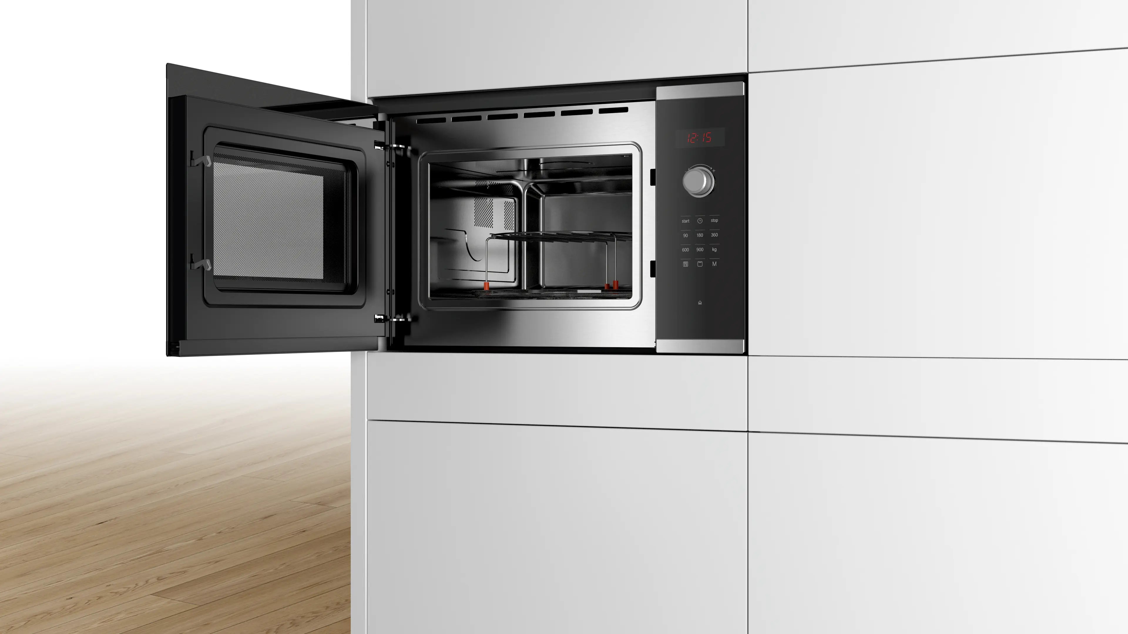 Bosch LED Display Control Built in Microwaves, 25 L (Black) BEL553MS0I