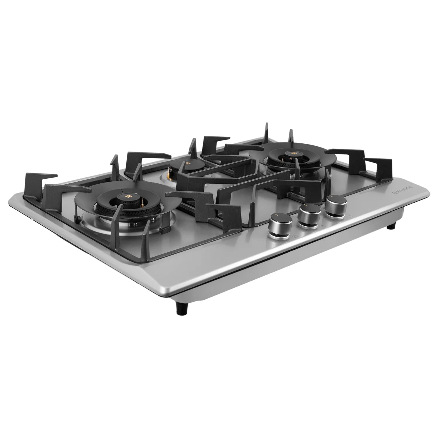 Faber INSPIRIA 753 BR AI FFD SS PNG HOB - Premium Stainless Steel Gas Cooktop