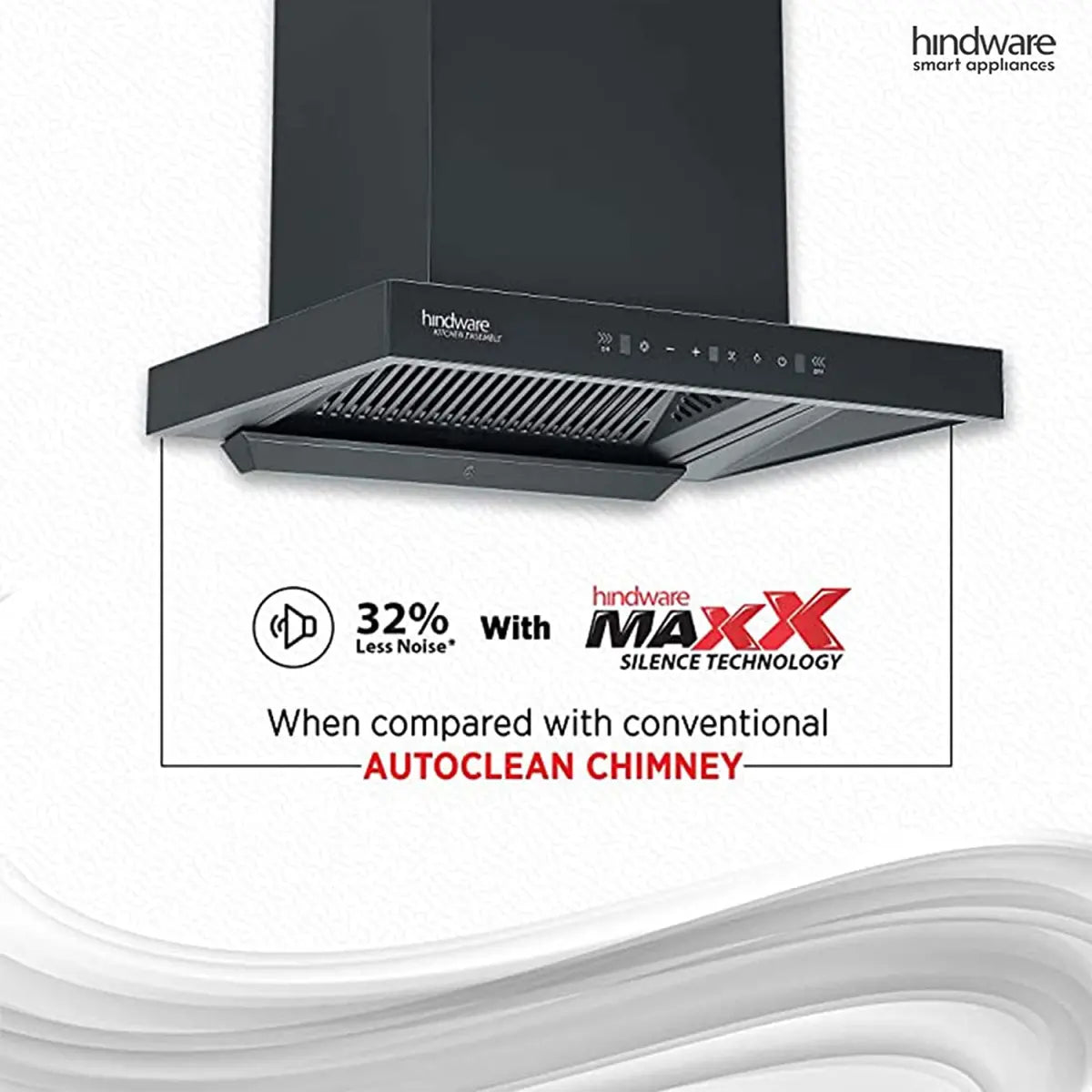 Hindware Kitchen Chimney Atlanta 60 CM Black