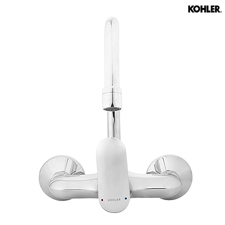 kohler K-99483IN-A4-CP Single handle wall mount kitchen faucet in polished chrome