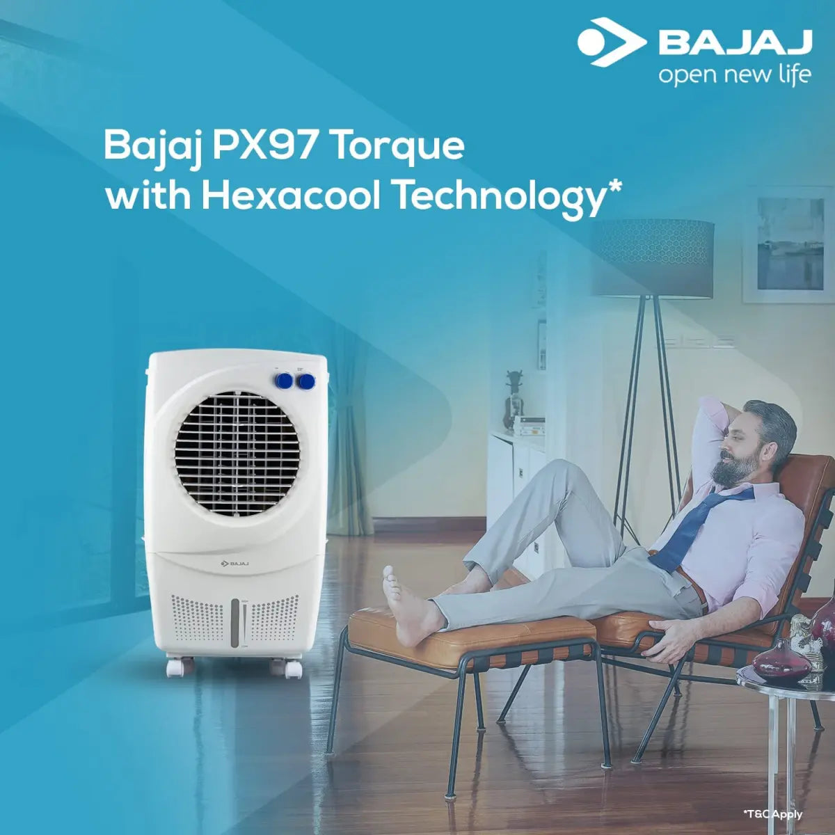 Bajaj PMH 36 Torque 36L Personal Air Cooler White