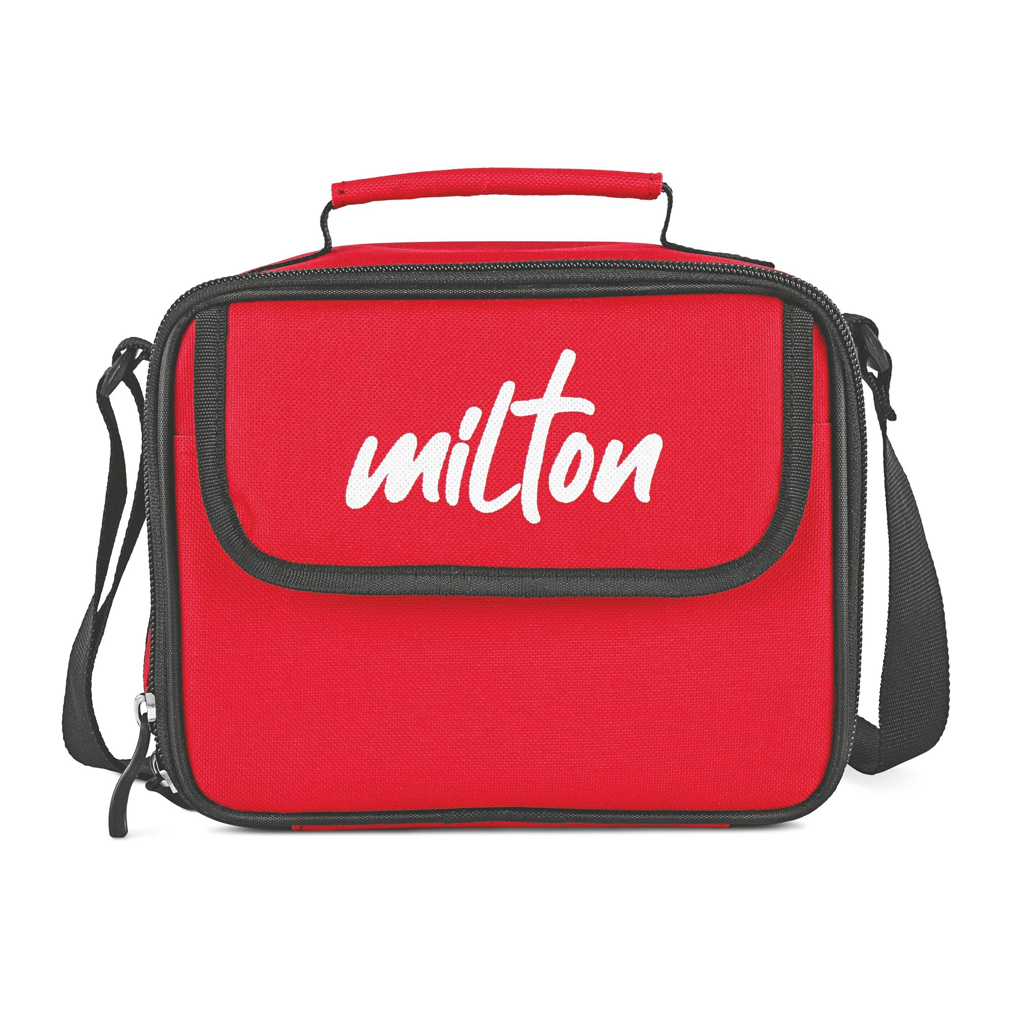 MILTON New Meal Combi Lunch Box, 3 Containers, 280 ml Each and 1 Tumbler, 400 ml, Red | Food Grade | Light Weight | Dishwasher Safe | Microwave Safe | Easy to Carry | Leak Proof | BPA Free