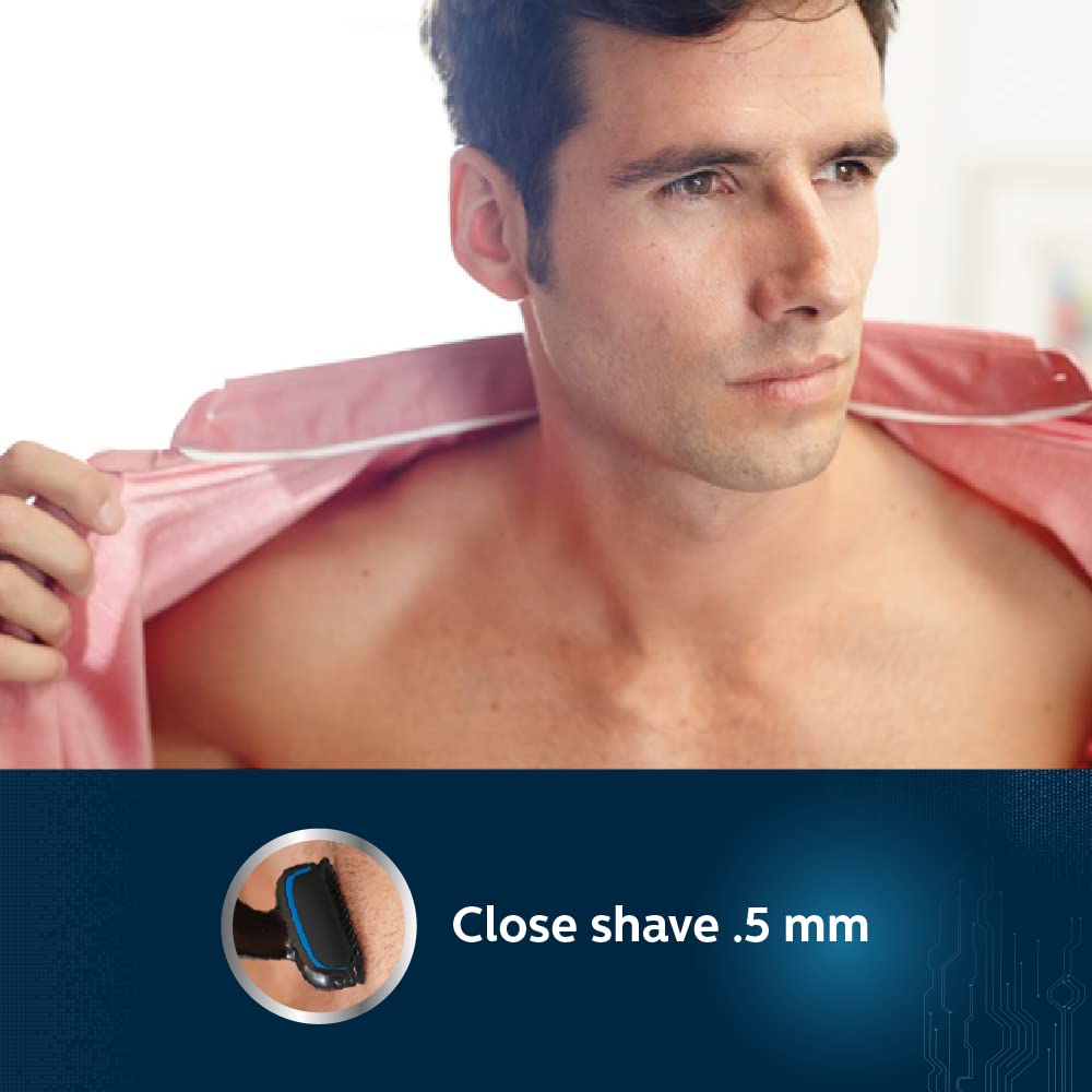 Philips BG1025/15 Showerproof Body Groomer for Men, Safe for all body areas, including private parts