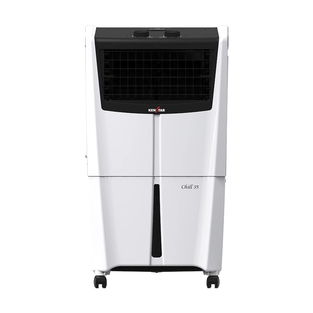 Kenstar Chill 35L  Honeycomb Personal Cooler White & Black
