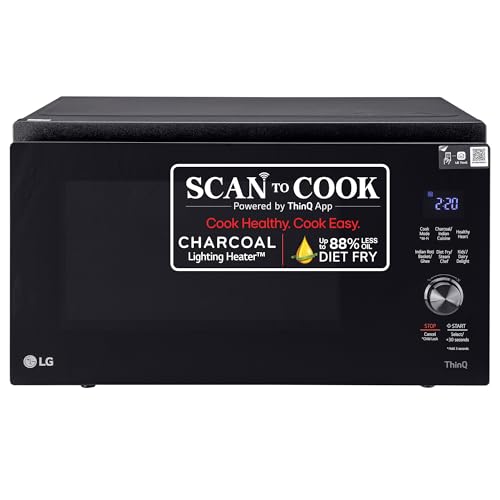 LG 32 L Wi-Fi Enabled Charcoal Convection Microwave Oven (MJEN326SFW, Black) - 2023 Model