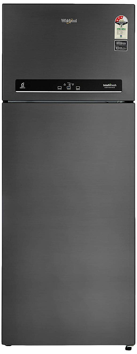 Whirlpool 500 L 3 Star Refrigerator INTELLIFRESH INV CNV 515 3S Steel Onyx
