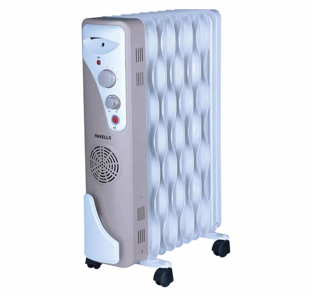 Havells Oil Filled Room Heater OFR With Fan 9 FIN 2900 W (WAVE/ Blade Fin)