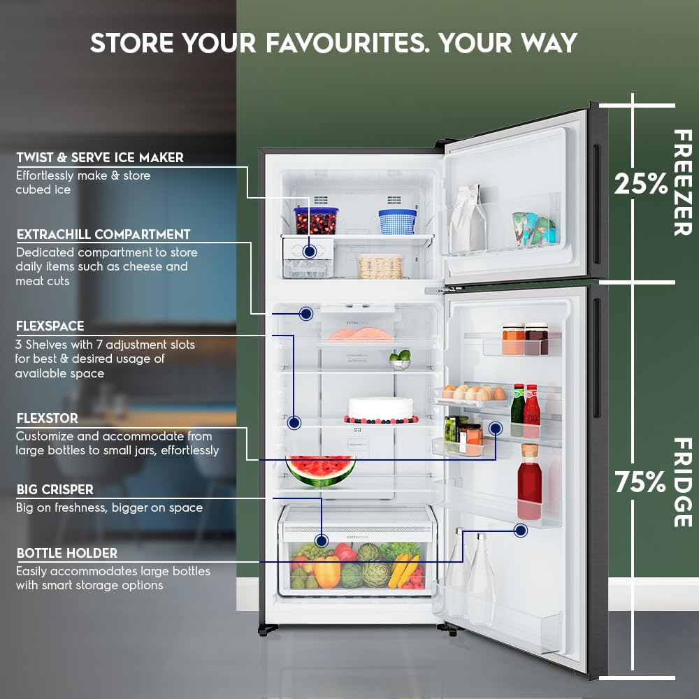 Electrolux ETM4302C-B: 431L Double Door Fridge with Advanced Cooling Tech