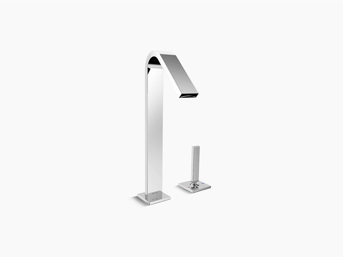kohler K-10319IN-4-CP Single-control basin faucet with drain in polished chrome