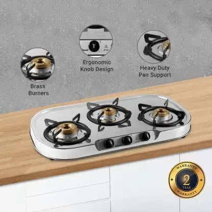Sunflame Optra 3 Burner (3B) SS