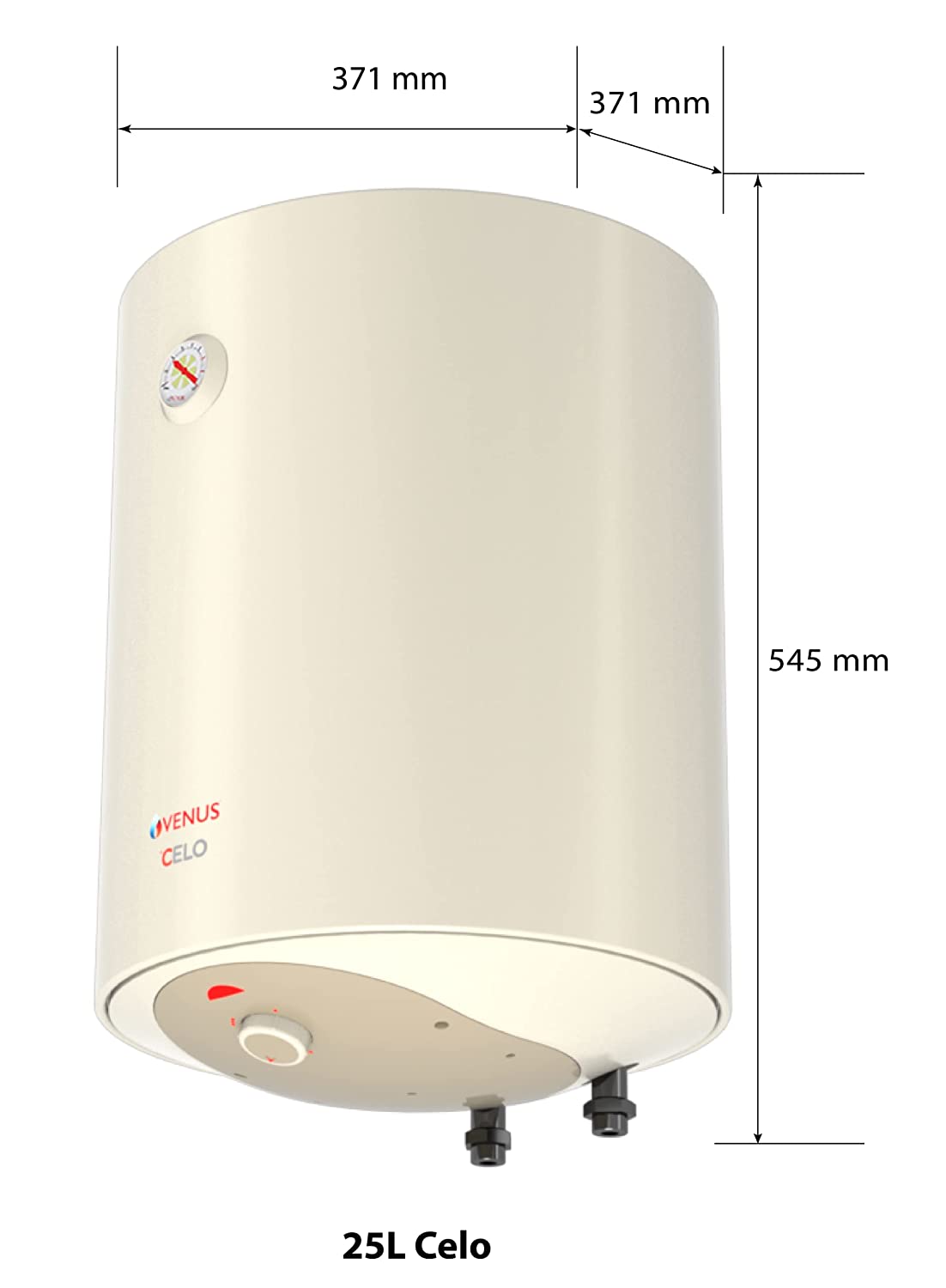 Venus Celo 25CV 25-Litre Storage Water Heater (Ivory, BEE Star Rating - 5 Stars)