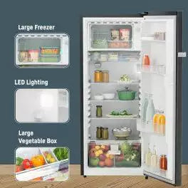 Liebherr DNBBSC 2211 222L 3 Star Inverter Single Door Refrigerator - Black Steel